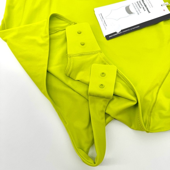 Lululemon Ultra-Soft Nulu Square-Neck Sleeveless Bodysuit in Lime Size Large - Picture 5 of 7